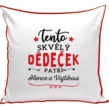 Polštář Polštář barevný 32x32 cm Tento skvělý dědeček patří