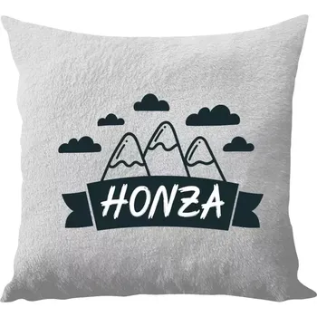 Polštář Polštář bílý 40x40 cm - dlouhý chlup Hory se jménem