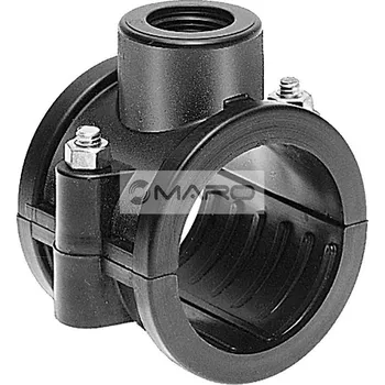 Vodovodní potrubí Plas-fit Navrtávka na PE trubky se 2 šrouby 63 mm x 1", 14063R0203