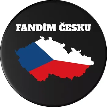 Puk Hokejový puk Fandím Česku - vlajka ve tvaru ČR