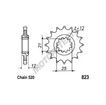 Řetězová sada pro motocykl Řetězové kolečko HUSABERG FE 650 e rok 03-08
