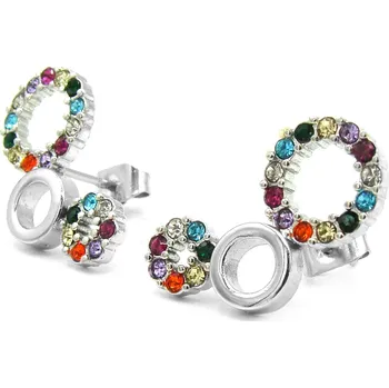 Náušnice Steel Jewelry Náušnice BAREVNÉ Chirurgická ocel NS231231 dárkové balení zdarma