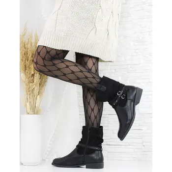 Dámské kozačky Lemon Tree Dámské černé polokozačky BL060B Velikost: 36