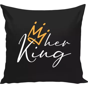Polštář Polštář černý 40x40 cm Her King