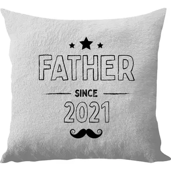 Polštář Polštář bílý 40x40 cm - dlouhý chlup Father since