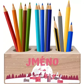 Dětsný nábytek Pastelkovník Vánoce se jmény