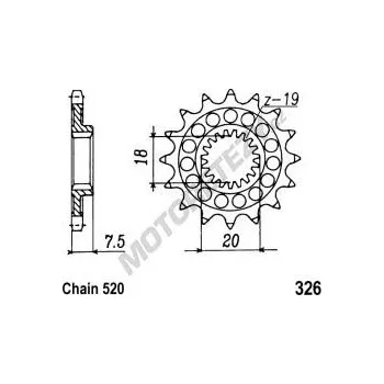 Řetězová sada pro motocykl Řetězové kolečko HONDA CR 125 R rok 98-03