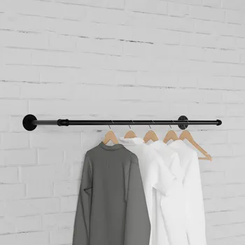 Šatní skříň Walteco MIA - Nástěnná tyč na šaty Rusticline Délka: 1120 mm