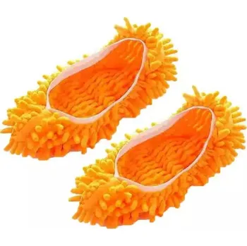 mop Mop na podlahu - papuče na vytírání - 1 pár - Oranžová