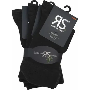 Pánské ponožky Klasické hladké bambusové ponožky se Sorbtekem RS