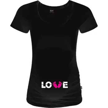 Těhotenské tričko Johanka LOVE nožičky