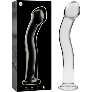 Dildo Ibiza Nebula Model 18 Dildo Borosilicate Glass 18.5x3.5cm Clear