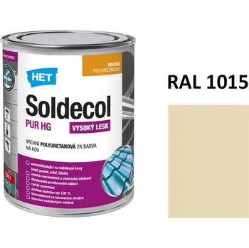 univerzální barva Soldecol PUR HG 0,75 L RAL 1015