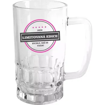 Sklenice Půllitr pro nevěstu - Jsem limitovaná edice, rychle než se vdám - čirý
