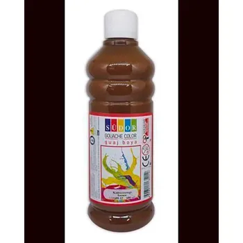 Speciální výtvarná barva SUDOR Temperová barva, hnědá, 500ml, Südor 29119