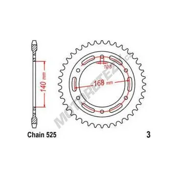 Řetězová sada pro motocykl Rozeta BMW F 800 GS rok 09-18