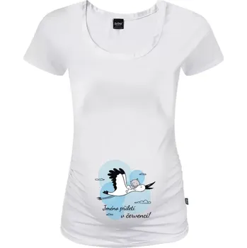 Těhotenské tričko Johanka Jméno přiletí v měsíci