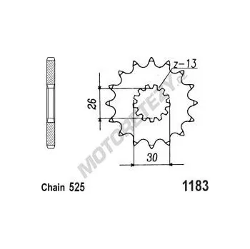 Řetězová sada pro motocykl Řetězové kolečko TRIUMPH 865 Bonneville, T100 rok 07-15