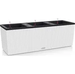 Lechuza Samozavlažovací truhlík Trio Cottage, plast, bílá, 130 × 42 cm 15020