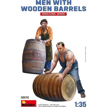 Plastikový model 1:35 Men w/ Wooden Barrels