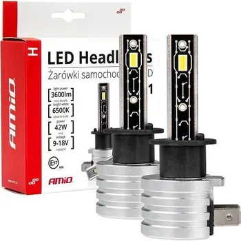 Autožárovka Žárovka LED H1 MINI 9-18V/ 42W 2ks, bílá, AMIO