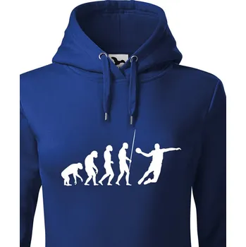 Dámská mikina Dámská mikina Evoluce házená, Barva Modrá, Velikost XL, Canvas Dámská mikina Bezvatriko.cz 0944