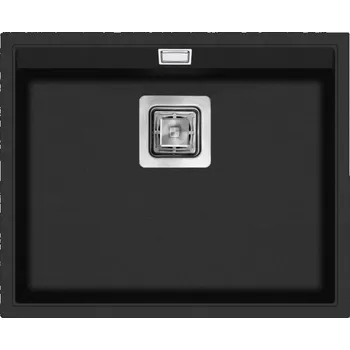 Granitový dřez Granitový dřez Aquasanita - Helika Delicia 555 black metallic