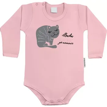 Dětské body s dlouhým rukávem Budu kočka po mamince