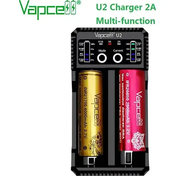 Nabíječka baterií Vapcell U2 univerzální USB chytrá 2A nabíječka Smart Mini Charger USB pro články Li-ion / Lifepo4 / Ni-MH / Ni-Cd (nabíječka pro většinu typů nabíjecích akumulátorů)