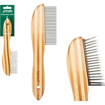 Kartáč pro zvířata Crufts Hřeben z bambusu na srst