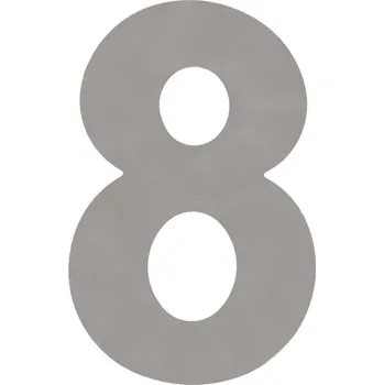 Domovní číslo „8“, 150 × 105 mm, ocel, nerez (IN) C2180E08