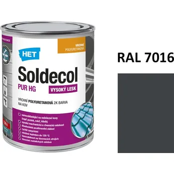 univerzální barva Soldecol PUR HG 0,75 L RAL 7016