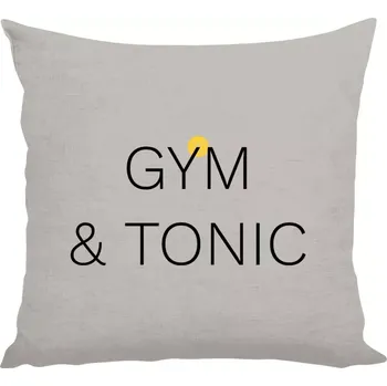 Polštář Polštář lněný 40x40 cm Gym & Tonic
