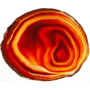 Sběratelství Milujeme Kameny Achát - plátek oranžový cca 5 cm 320682