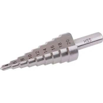 Vrták Stupňovitý vrták, ø 4–20 mm, rychlořezná ocel 20487