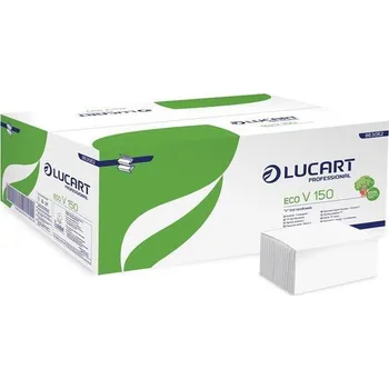 Papírový ručník LUCART Ručníky Easy, bílé, papírové, skládané Z/ V, 2 vrstvé, LUCART 13657