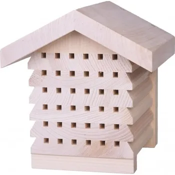 Hmyzí hotel Pleva Hmyzí hotel pro samotářské včely - dřevěný, 25 x 21 cm