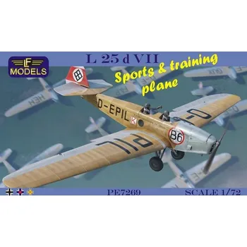 Plastikový model 1/72 L 25d VII Sports & training plane (4x camo)