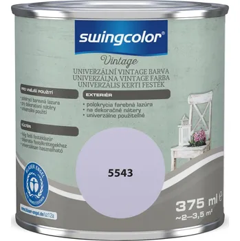 barva a nátěr na dřevo Swingcolor Univerzální barva, levandulová, polomatná, 375 ml 6429.T0375.5543