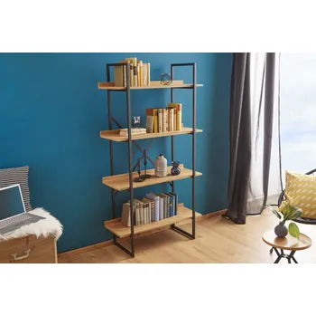 Knihovna Industriální regál - Factory, dub