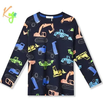 CHLAPECKÉ TRIČKO tm.modré Kugo HC9309 (Chlapecké tričko dlouhý rukáv)