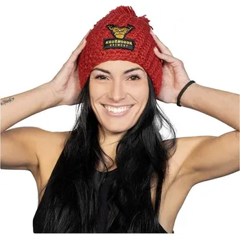 Čepice Krušnohor zimní kulich červený