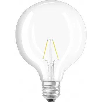 Žárovka Osram LED žárovka globe, 2,5 W, 250 lm, teplá bílá, E27 LED RETROFIT GLOBE25 2W/827 CLEAR E