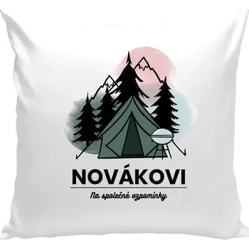 Polštář Polštář bílý 40x40 cm Stanování