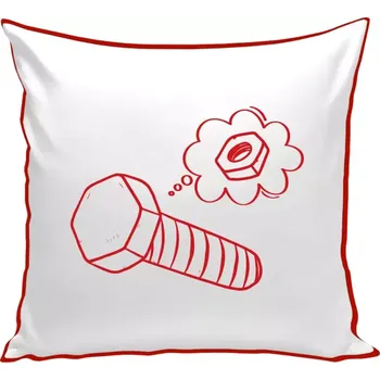 Polštář Polštář barevný 32x32 cm Šroubek - matička