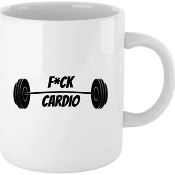 Hrnek 330 ml - bílý F*uck Cardio
