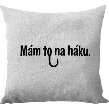 Polštář Polštář bílý 40x40 cm - dlouhý chlup Mám to na háku