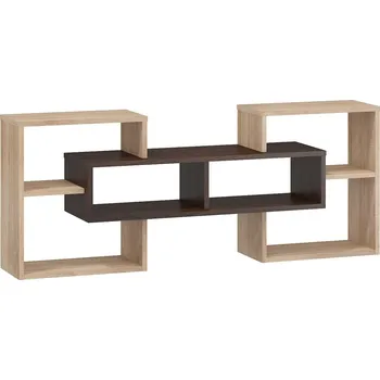 Obývací stěna Police DORINDA, dub sonoma tmavý/dub sonoma, 5 let záruka + PROVĚŘENO zákazníky + vyzvednutí ZDARMA