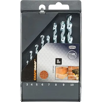 Vrták Craftomat Sada vrtáků do kamene, ø 3–10 mm, tvrdokov, 8 ks 2.609.25B.347