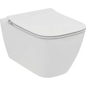 Klozet IdealStandard Ideal Standard i.Life B Závěsné WC Rimless se sedátkem SoftClose, bílá T461401SET